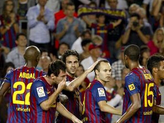 El Barcelona comienza la Liga arrollando al Villarreal en el Camp Nou (5-0). / EFE