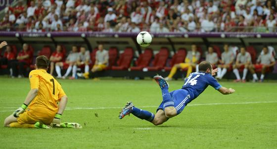 Polonia y Grecia empatan 1-1 en un interesante partido inaugural con dos expulsados, pol&eacute;mica y un penalti fallado.

Foto: EFE