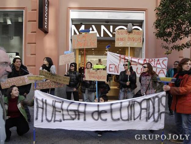 La huelga en el centro. 

Foto: Antonio Pizarro