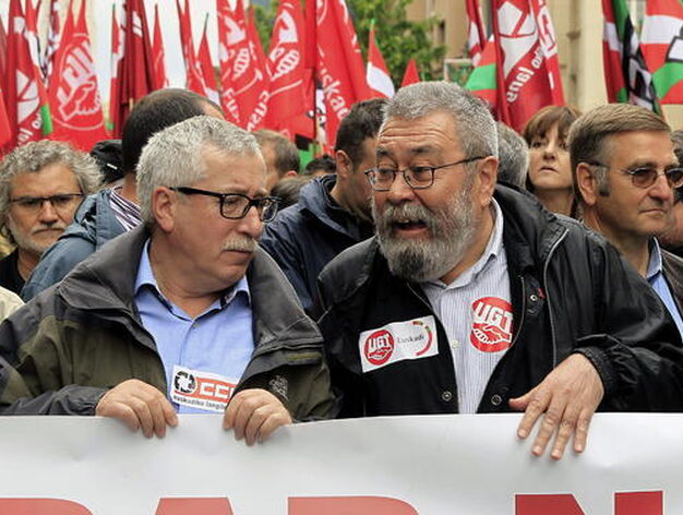 Manifestaci&oacute;n del Primero de Mayo en Bilbao.

Foto: EFE