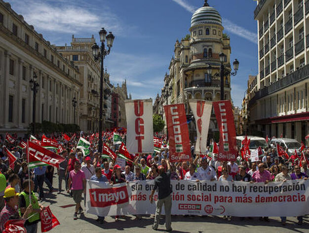 Manifestaci&oacute;n del Primero de Mayo en Sevilla.

Foto: EFE
