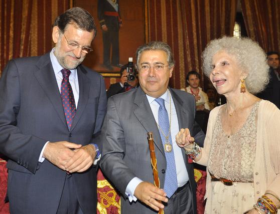 La duquesa de Alba en la investidura de Zoido en el a&ntilde;o 2011.