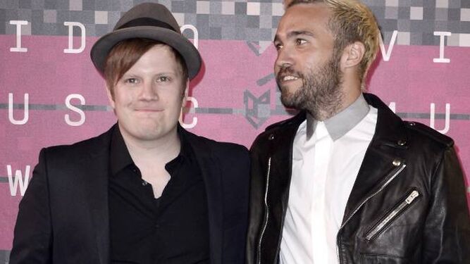 Patrick Stump and Pete Wentz of Fall Out Boy - MTV Gala 2015