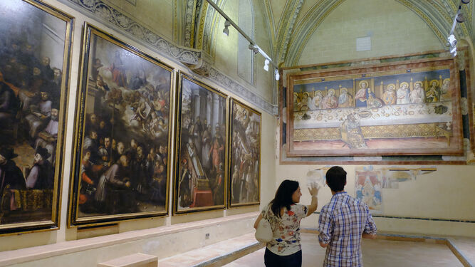 Una imagen reciente de una de las salas del monasterio de San Isidoro del Campo, en Santiponce.