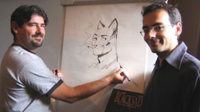 Juan Díaz Canales y Juanjo Guarnido, creadores de 'Blacksad'.