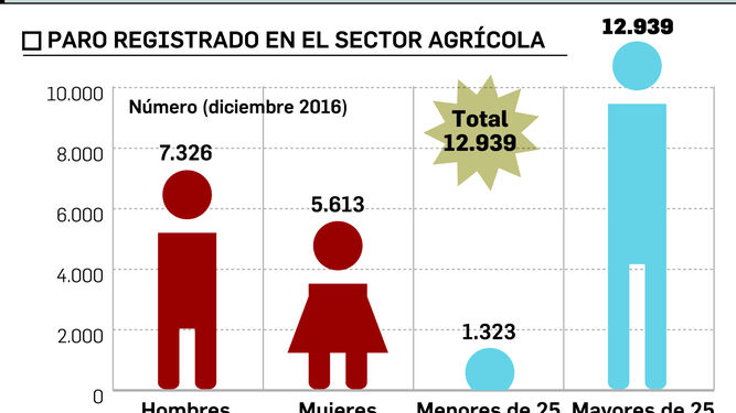 Repunte en diciembre de la agricultura con 27.346 contratos