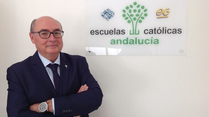 El secretario general de Escuelas Católicas de Andalucía, Carlos Ruiz