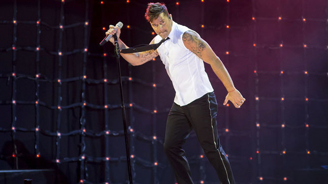 Ricky Martin, durante una actuación reciente.
