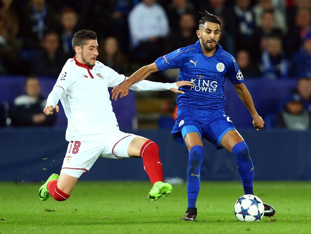 El Leicester-Sevilla FC, en im&aacute;genes