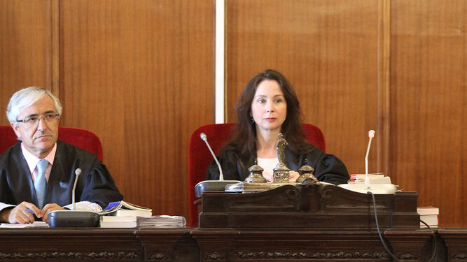 La juez Mercedes Alaya, presidiendo un juicio con jurado.