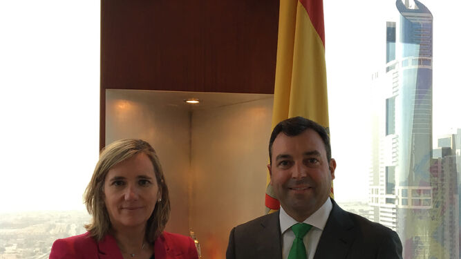 Bernad y Erik Rovina, consejero Económico y Comercial de España en Dubái.