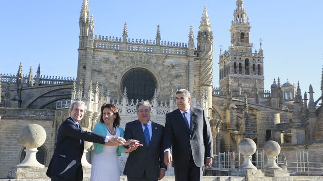 Los ministros del Interior de España, Francia, Portugal y Marruecos.