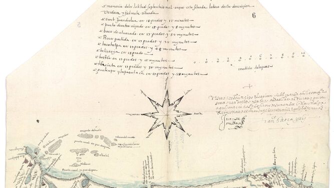 Una de las primeras cartas náuticas.