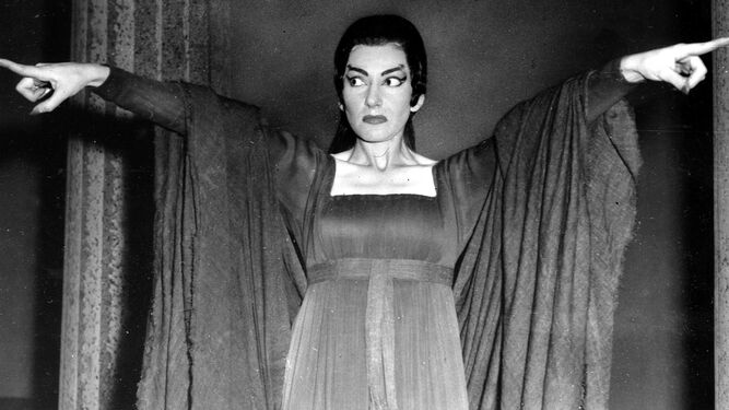 Maria Callas interpretando a Medea en Covent Garden (1959).