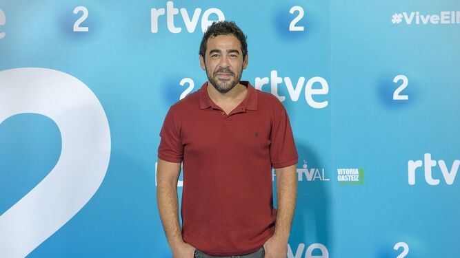 Pablo Chiapella en la presentación de 'El paisano' en el reciente FesTVal de Vitoria.