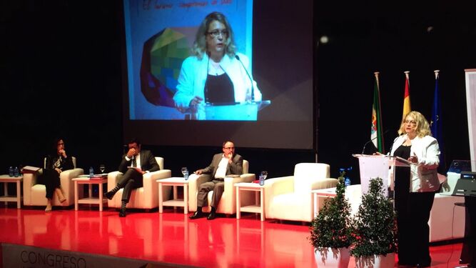 Carmen Arjona, en el congreso de Turismo Interior en Plasencia.
