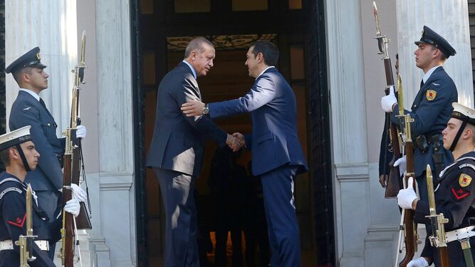 Tormentosa visita de un jefe de Estado turco a Grecia en 65 años