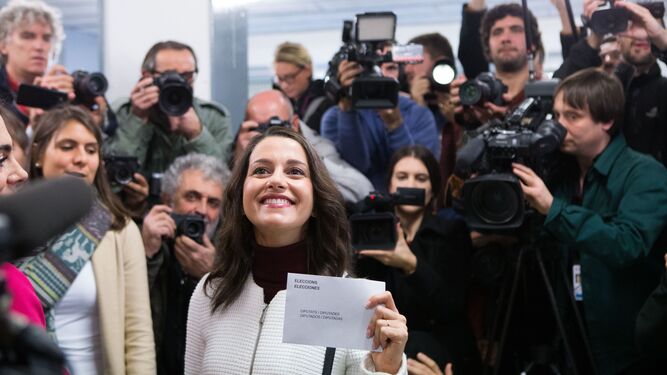 La candidata de Ciudadanos a la Presidencia de la Generalitat, Inés Arrimadas