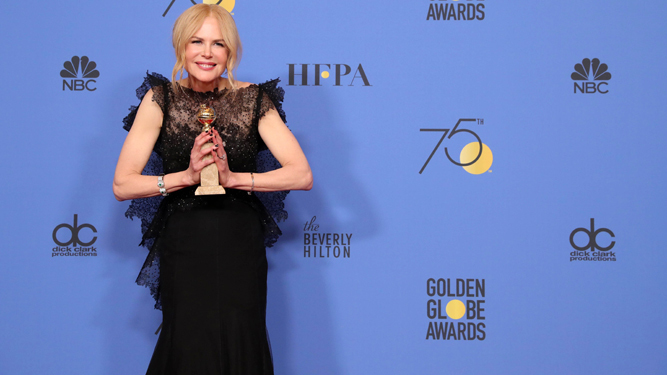 Nicole Kidman, con su premio.
