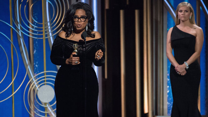 Oprah Winfrey, durante su intervención.