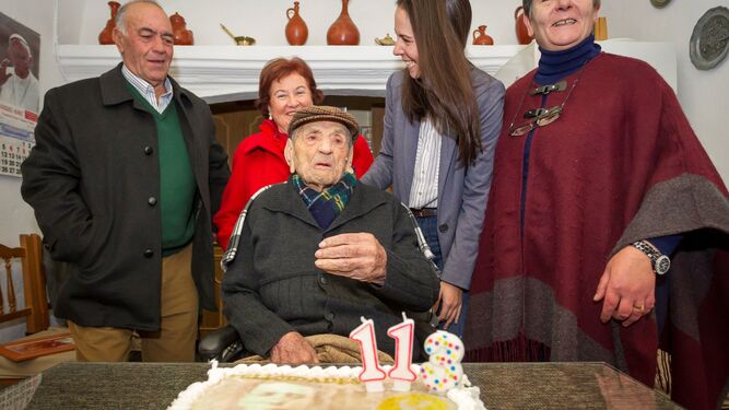 Francisco Núñez, el día de su 113 cumpleaños