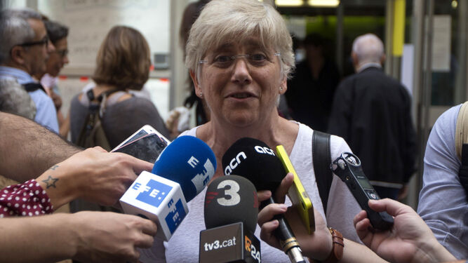 La ex consejera de Educación de la Generalitat, Clara Ponsatí