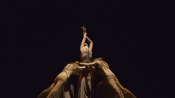 María Pagés (Sevilla, 1963), en una escena de 'Yo, Carmen', la obra que representa en el Sadler's Wells de Londres.
