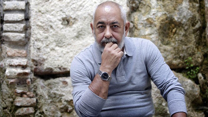 El escritor cubano Leonardo Padura (La Habana, 1955), durante una visita a Sevilla en mayo de 2016.