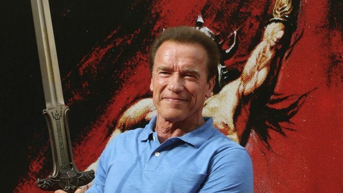 Arnold Schwarzenegger, durante su última visita a Almería hace dos años.