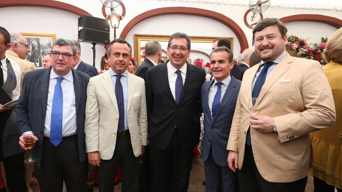 Pedro Dormido, Ricardo Suárez, Antonio Pulido, Rafael Herrador y Jesús Rodríguez de Moya.