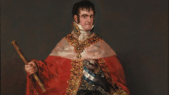 Retrato de Fernando VII (1814-1815), uno de los cinco que Goya le hizo.