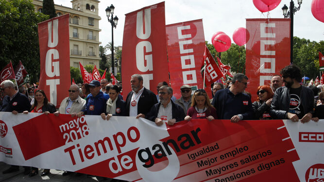 La manifestaci&oacute;n del 1 de mayo en Sevilla