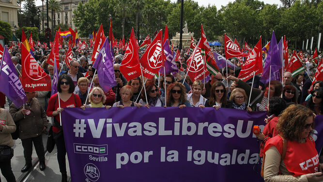 La manifestaci&oacute;n del 1 de mayo en Sevilla