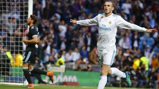 Bale celebra un tanto.