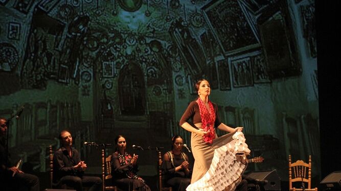 Representación de un espectáculo flamenco en Granada.