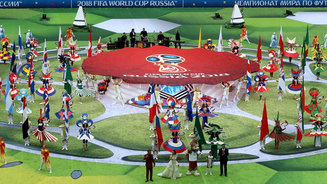 Las im&aacute;genes de la ceremonia inaugural del Mundial de Rusia