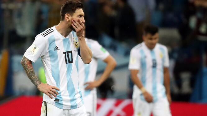 El delantero argentino, Leo Messi.