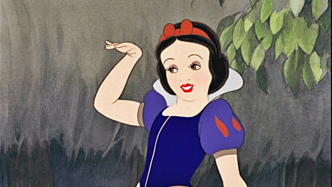 El personaje de Blancanieves, en su versión más popular: la película de Walt Disney.