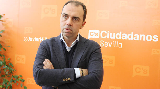 Javier Millán, portavoz de Ciudadanos en el Ayuntamiento.
