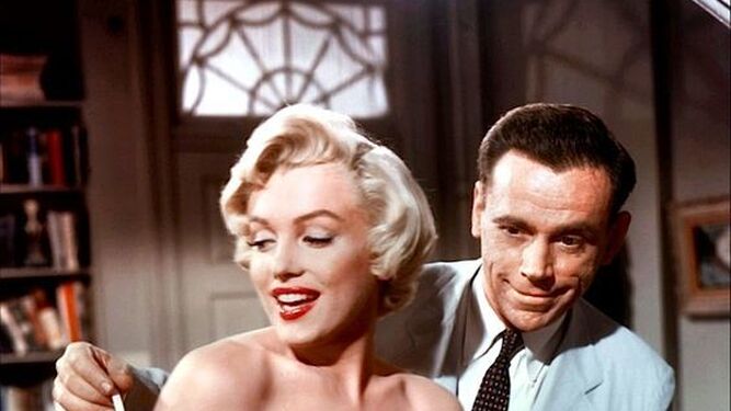 El emblem&aacute;tico peinado de Marilyn Monroe en 'La tentaci&oacute;n vive arriba' (1955).