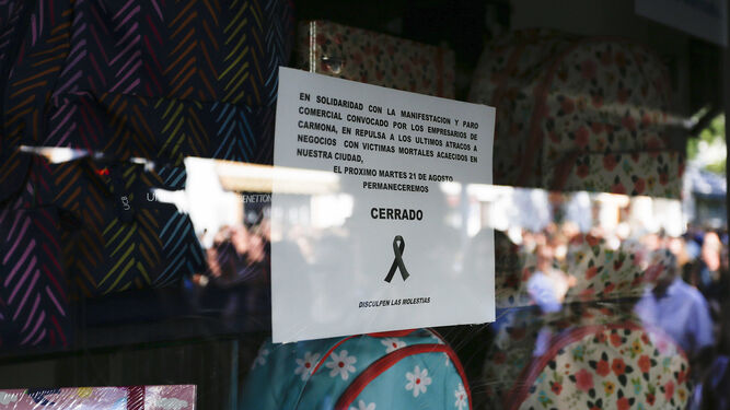 Manifestaci&oacute;n en Carmona para exigir m&aacute;s seguridad