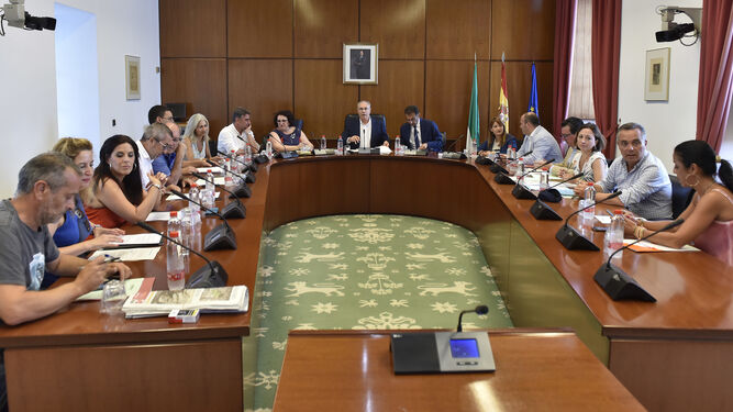 Reunión de la Diputación Permanente del Parlamento andaluz.