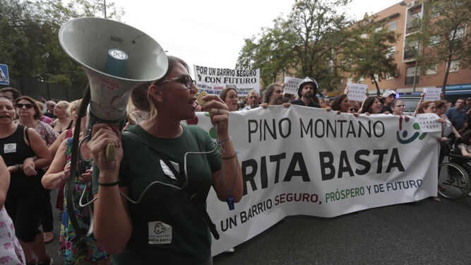 Las imágenes de la manifestación de Pino Montano