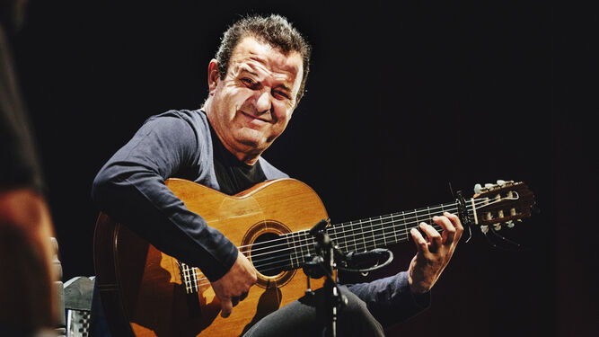 El guitarrista jerezano Gerardo Núñez anoche en el Teatro Alameda.