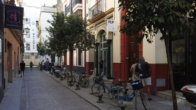 Calle Alonso el Sabio (antes Burro), donde se inicia la calle Siete Revueltas.