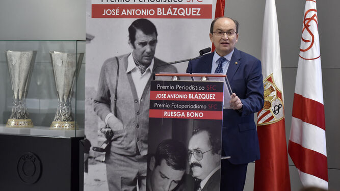 José Castro, durante su discurso en los Premios 'Blázquez' y 'Ruesga Bono'