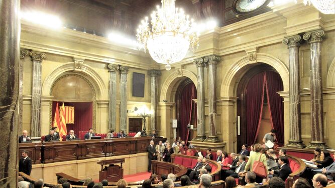 Pleno del Parlament de Cataluña.