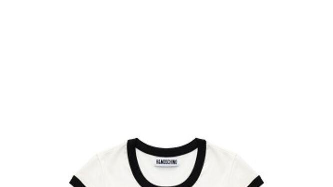 Camiseta b&aacute;sica con logo de Moschino tv H&amp;M 19,99 EUR