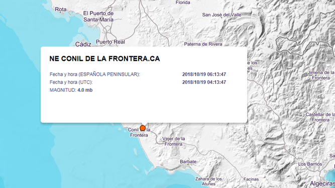El terremoto se ha producido a 57 kilómetros de profundidad