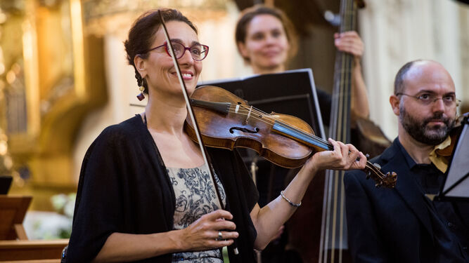Mira Glodeanu, concertino de La Grande Chapelle en el proyecto Soler